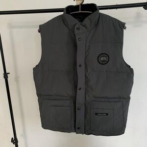 Canada goose dark grey down vest